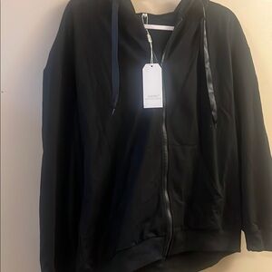 Black Zip-Up Hoodie